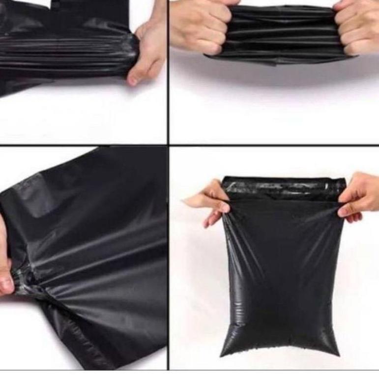 

(G3C3).. PLASTIK POLYMAILER Ukuran 20x30 cm Packing Warna Hitam Harga per ikat Murah //Sudah@ready