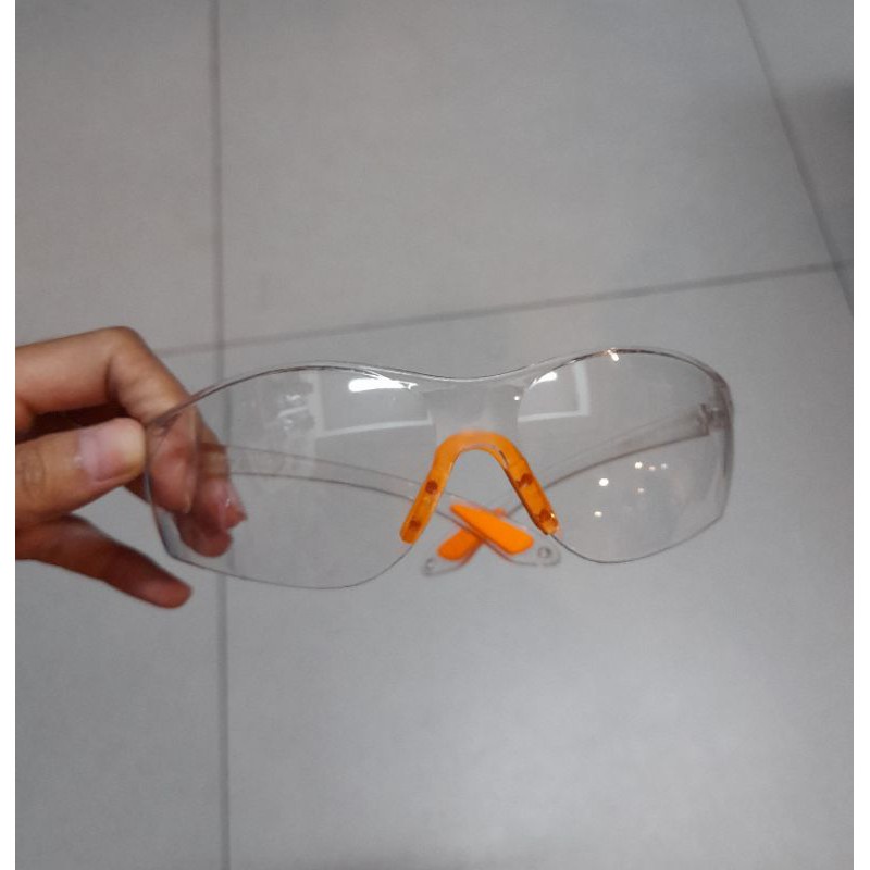 Kacamata Safety Fashion Clear Bening Transparan