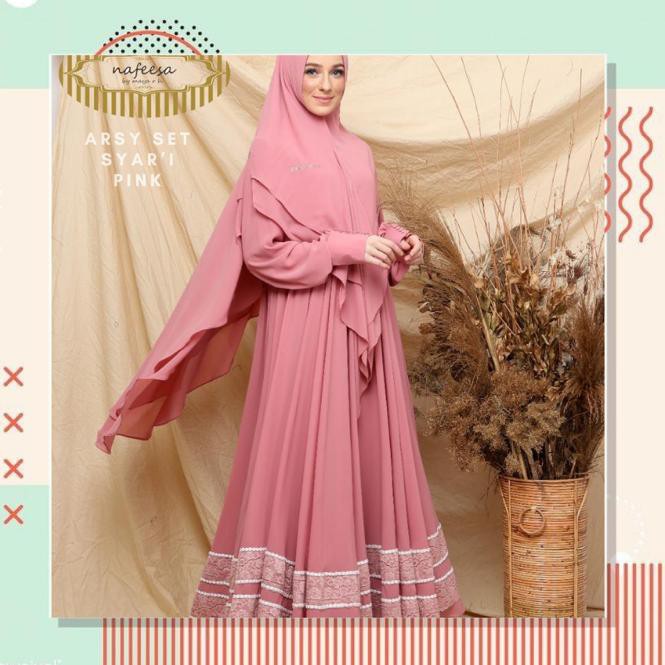 Set Syar'i Arsy byNAFEESA PINK, BLUE, BLACK
