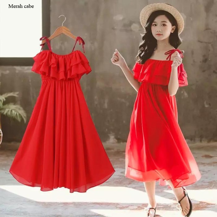 KD ST CACA KS baju anak perempuan dress baju anak umur 3 4 5 6 tahun pesta anak cewek lucu Lebaran