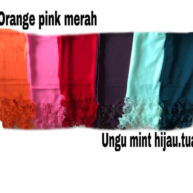 r2d2 jilbab hijab pashmina kerudung motif mawarj - hijau mint q5ia