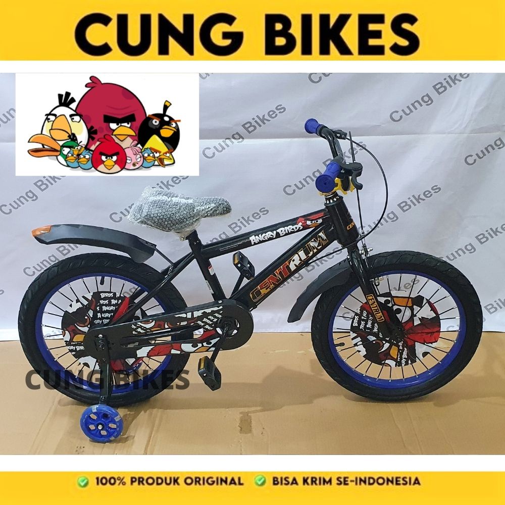 Sepeda Anak Laki Angry Bird centrum 16&quot; 18&quot; BMX Karakter Kartun