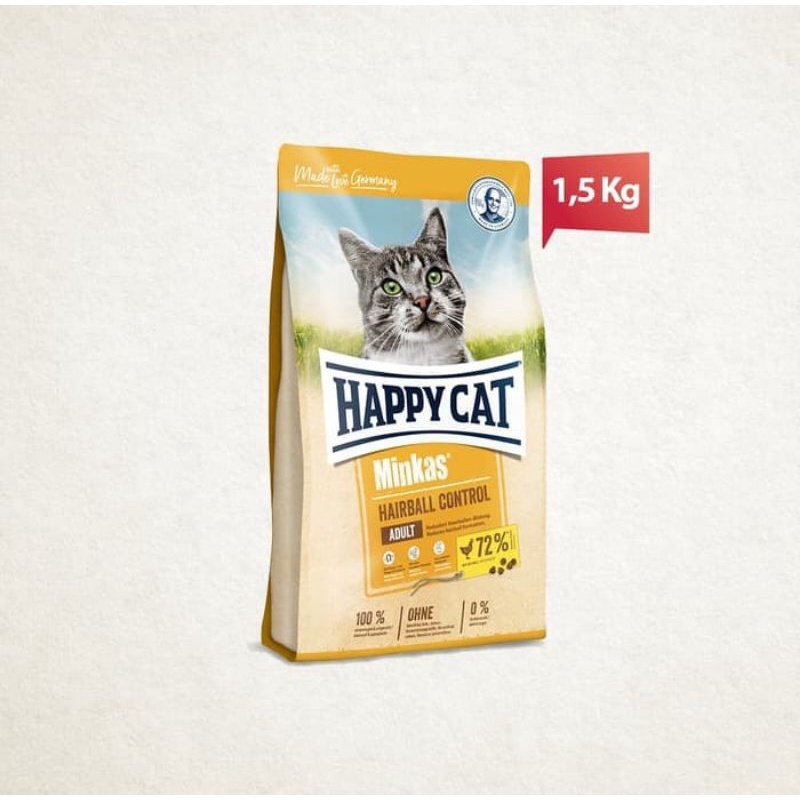 HAPPY CAT ADULT MINKAS HAIRBALL CONTROL 1,5KG- FRESPACK