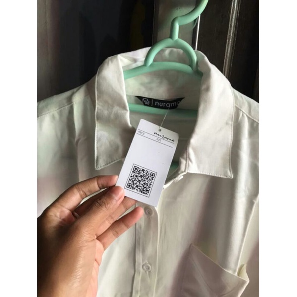 blouse broken white nurama bonus kerudung paris pink