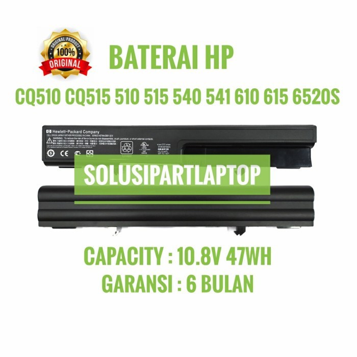 Baterai Laptop HP Compaq 510 515 CQ510 CQ51 ORI
