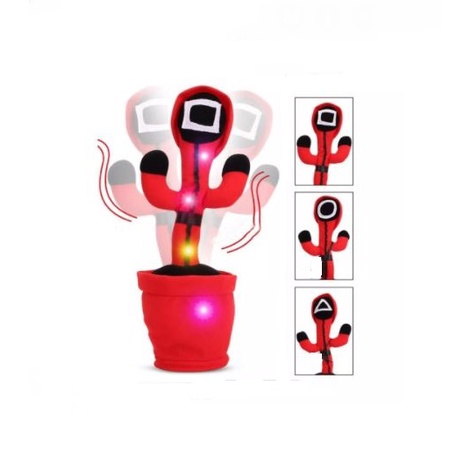 Mainan Kaktus Bergoyang Dancing Cactus Boneka Kaktus Goyang dan Nyanyi Kaktus Joget musik MURAH