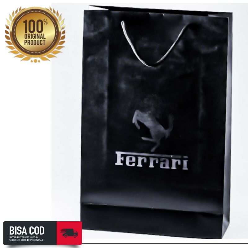 

Paper Bag Original Merk Ferrari Black