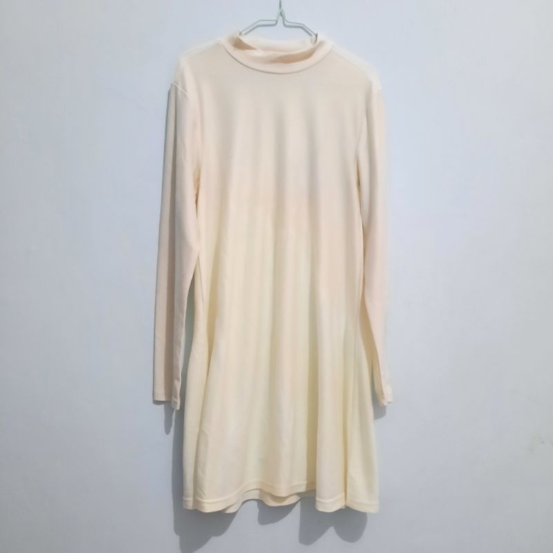 [Preloved] Tunik Kaos by Dauky - Inner panjang - Atasan wanita - Midi dress kaos