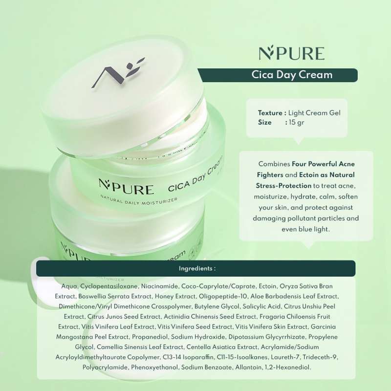 [BPOM] NPURE Day Cream Centella Asiatica (Cica Series)