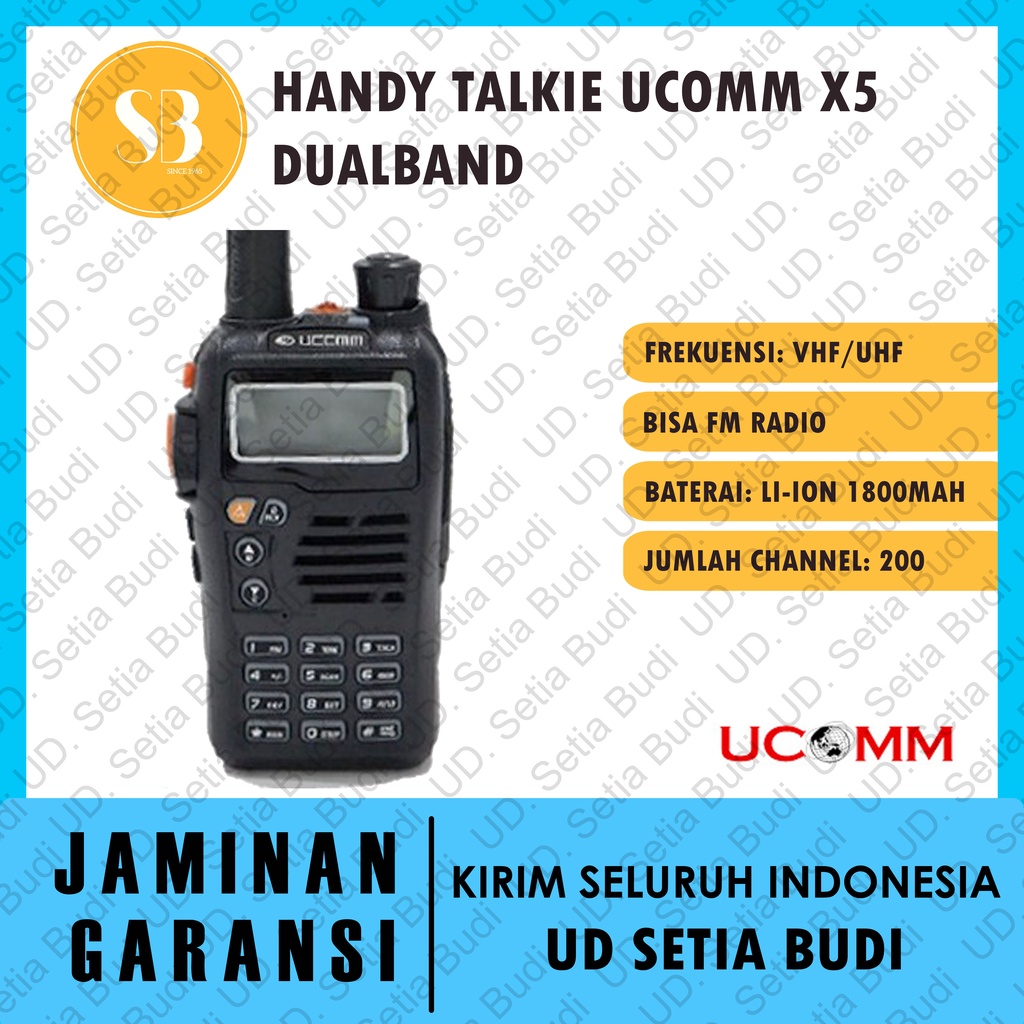 HT / Handytalk UCOM X5 Dualband Asli dan Bergaransi