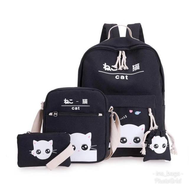 NIQABIS TAS RANSEL ANAK SET 4IN1 SNOWIE TAS SEKOLAH ANAK PG PAUD TK SD SMP PEREMPUAN LAKI CEWEK