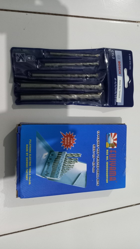 Mata Bor Besi Set 13 Fujiyama Mata Bor Set Bor Besi Bor Kayi Bor Aluminium