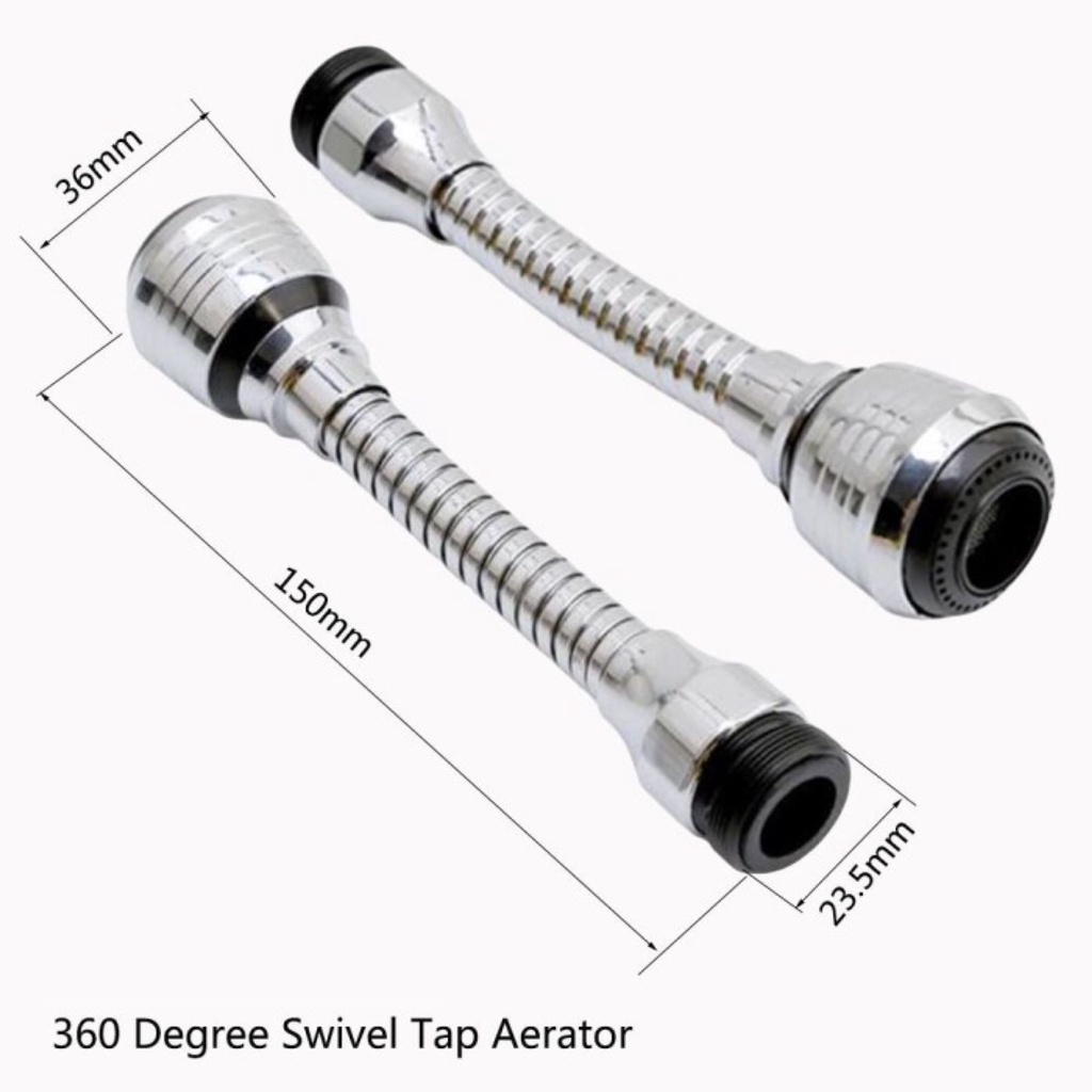 Sambungan Kran Air Besi Praktis 360 Derajat Sambungan Kran Air Putar Flexible Multifungsi