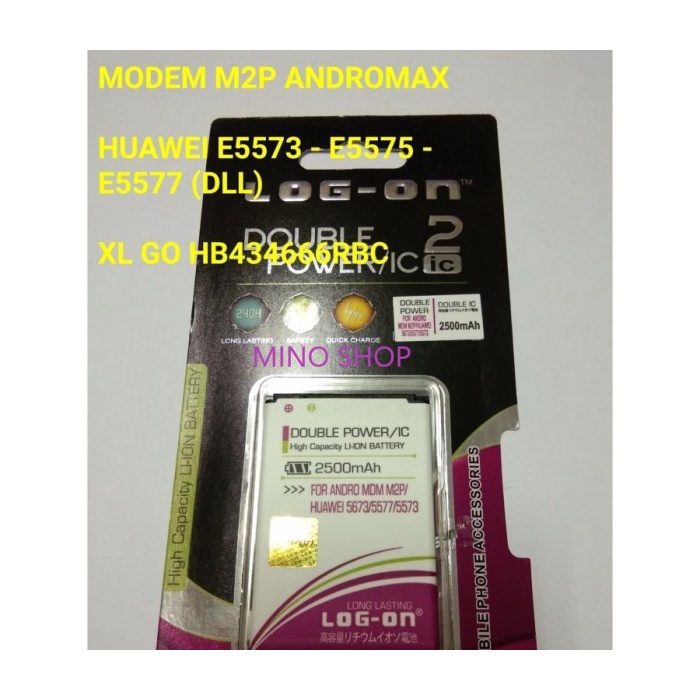 PROMO BATERAI MODEM M2P HUAWEI E5573 E5575 E5577 XL GO LOG ON BATTERY