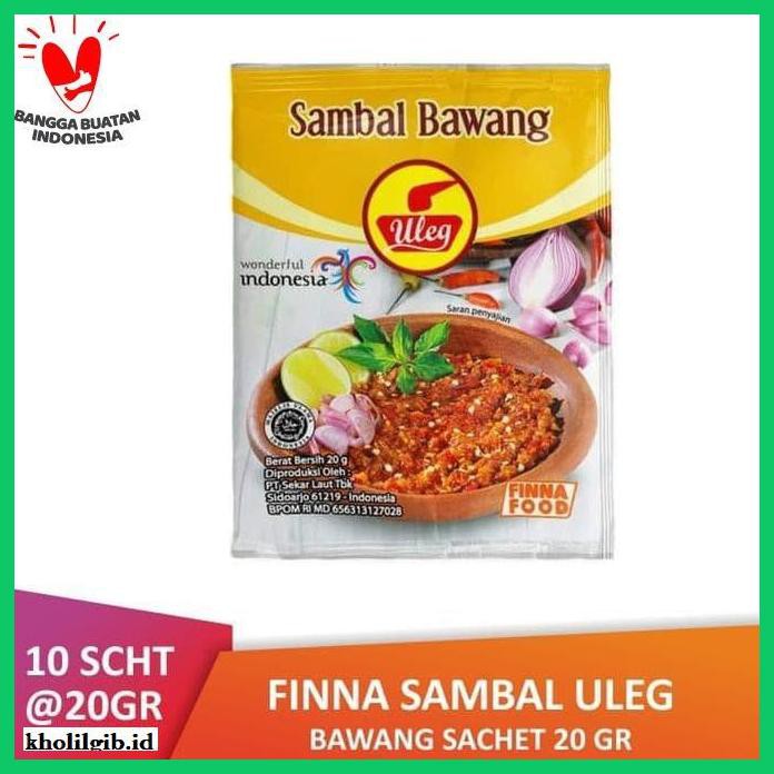 

Aneka-Sambal- Pack Finna Sambal Uleg Bawang Sachet (10 X 20Gr) -Pedeeeeeezzzzzzz.