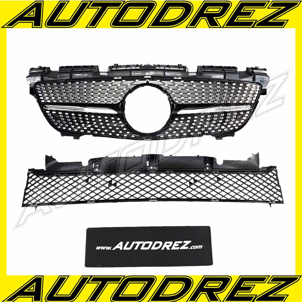 Grill Grille Mercy Mercedes SLK R172 AMG Diamond Black Chrome Taiwan