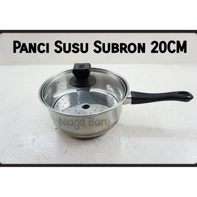 monggo] Panci Susu Subron 20 CM With Steamer