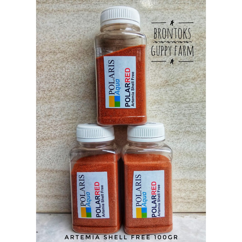 Artemia Decapsul Polar Red Shell Free 100gr (Artemia tanpa tetas)
