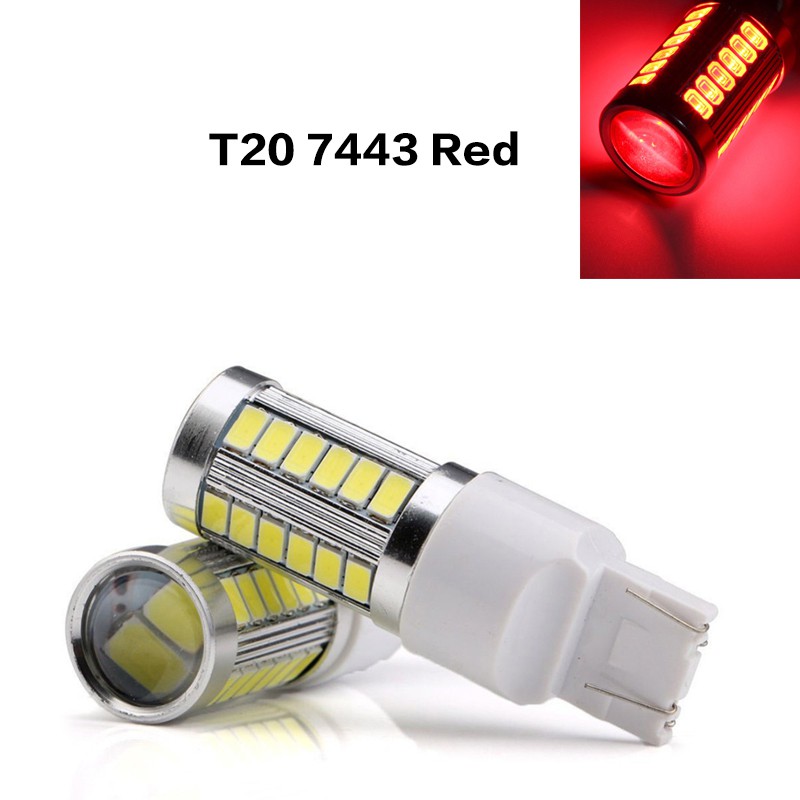 T20 7443 W21 / 5 W 33 SMD 5630 5730 LED Auto Lampu Rem 21/5 w DRL Mobil Mengemudi Lampu Stop Bulb