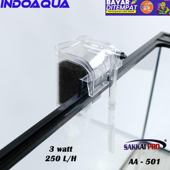 |Terbaru| Filter Mini Aquarium Hang On Sakai 501 Filter Gantung Aquascape Mini |Promo