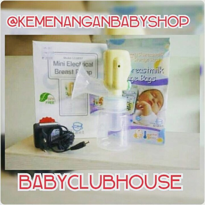 (Baby Club Itc Bsd) Mini Electrical Breast Pump Little Giant