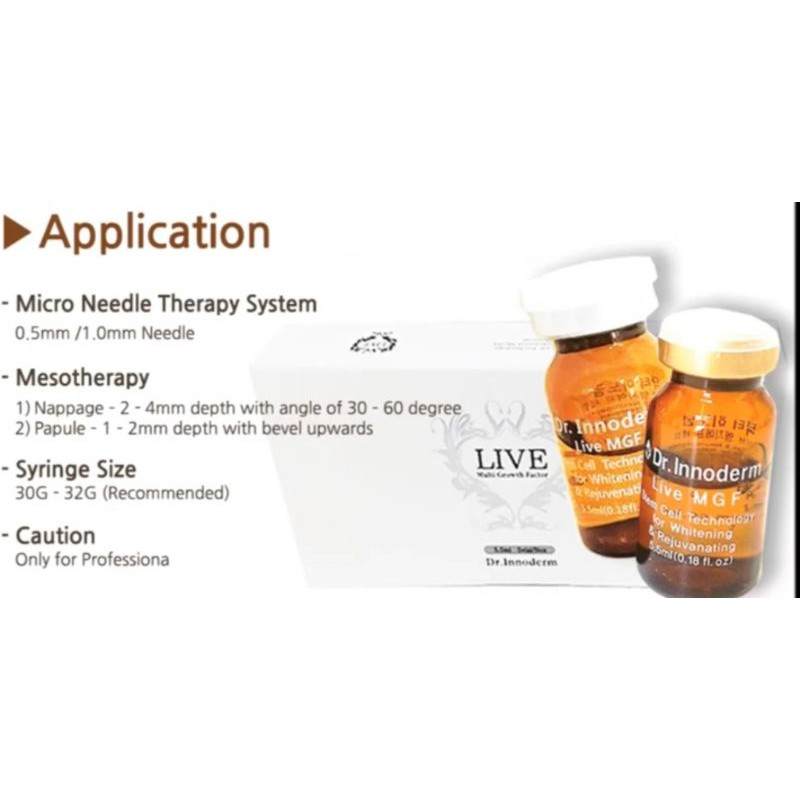 MGF LIVE WHITENING BPOM BUY 1 GET 1 FREE dr. innoderm