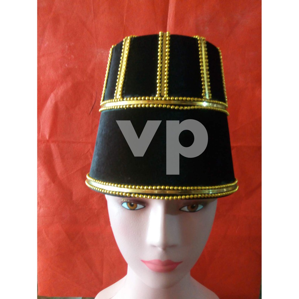 topi pengantin jawa / topi bludru adat jawa