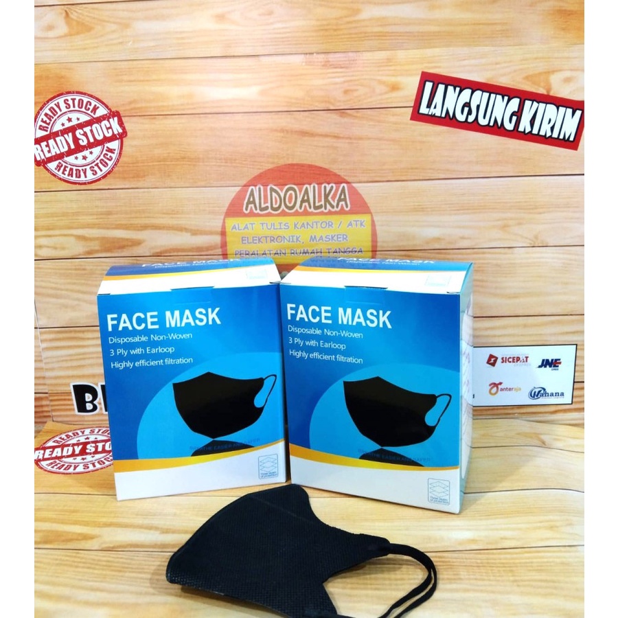 DUCKBILL Face Mask Masker Disposable Duckbill 3Ply With Earlop Isi 50