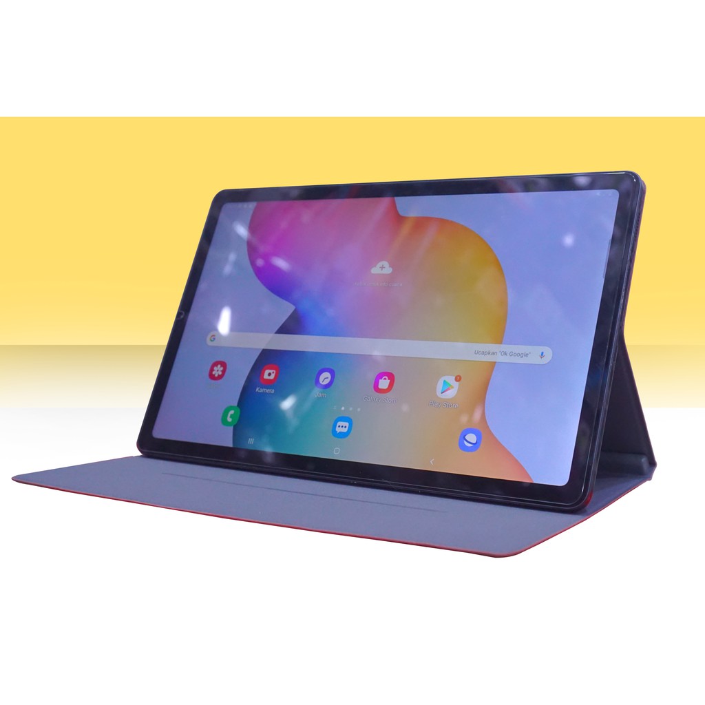 Two View Tab S7+ T970/ S7 FE 5G T736 Book Cover Two View Flip Case Magnetic + Tempat Stylus