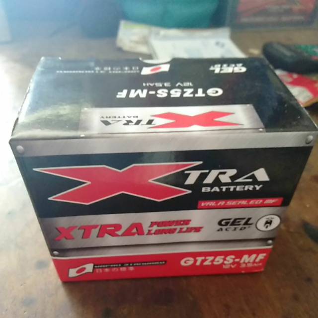 Aki kering xtra gtz5s-mf / 3,5 ah