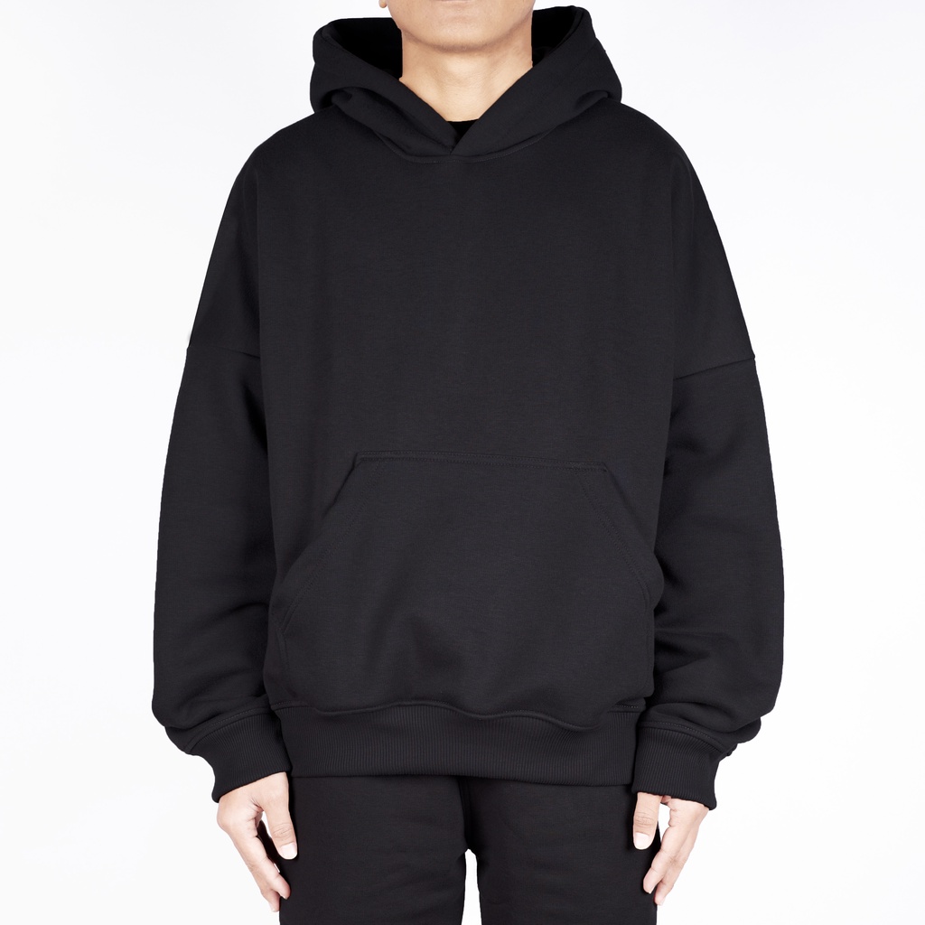 Oversized Boxy Hoodie Black