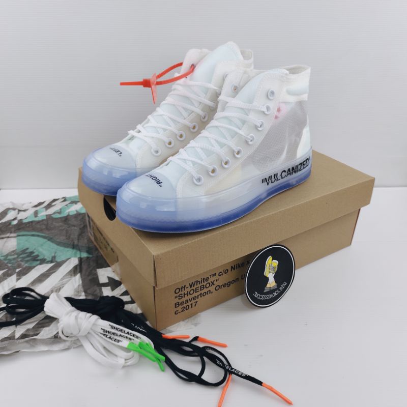 Sepatu Converse Chuck Taylor 70s Transparan X Vulcanized Virgil abloh OffWhite Original Bnib
