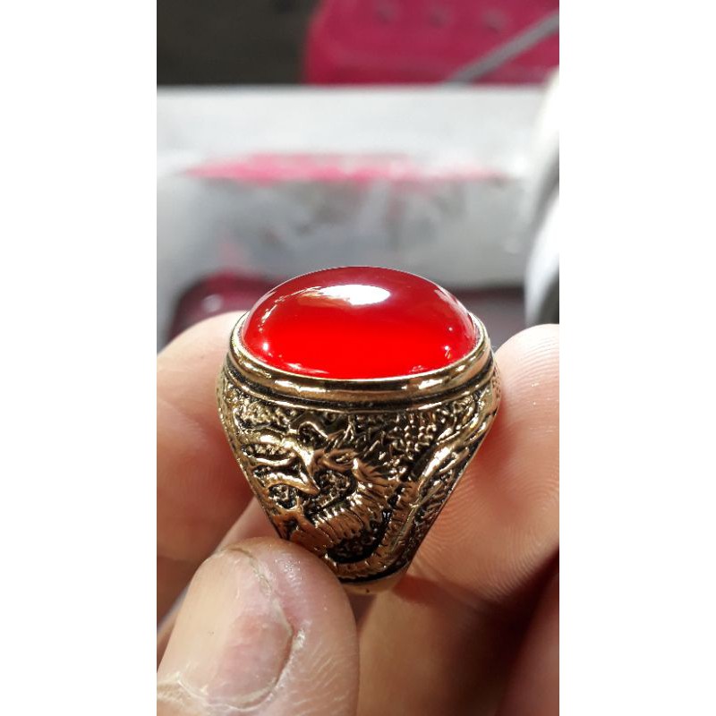 red cempaka merarah asli batu natural