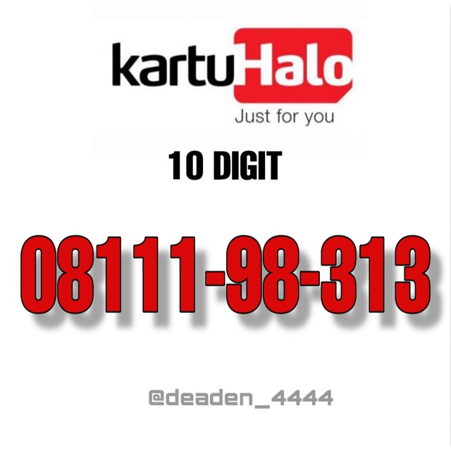 HALO Cantik 10 Digit Murah, 313, 212, 717, 805,