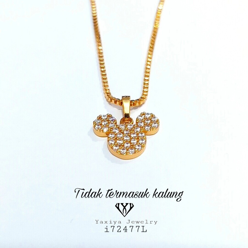 

Liontin Emas permata Perhiasan imitasi Gold 18k Yaxiya Jewelry 377