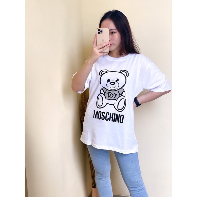 Kaos Oversize Wanita Bahan Cotton Combed 30s Kaos Wanita Lengan Pendek