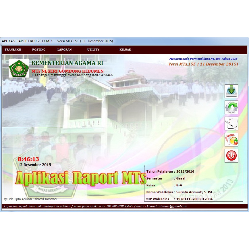 Aplikasi Raport Kurtilas