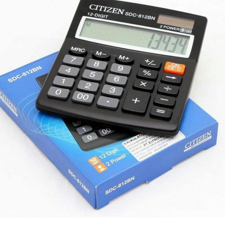 

Promo TERMURAH!!! Kalkulator Citizen SDC-812BN 12 Digit / 2 Power / Kalkulator CT 812BN #Terbagus
