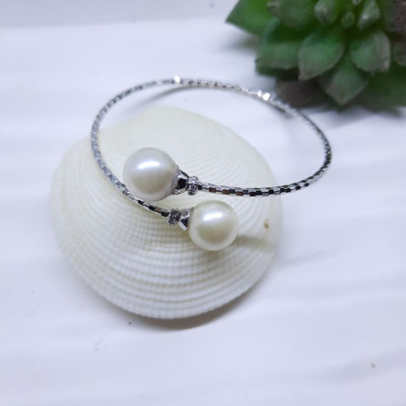 gelang mutiara dobel | Gelang Mutiara  Air Laut | Gelang Mutiara Air Tawar