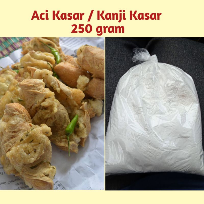 

250 g - Aci Kasar / Kanji (Olahan Tahu Aci/ Tahu Blethok/ Cireng) - Oleh Oleh Khas Slawi Tegal -