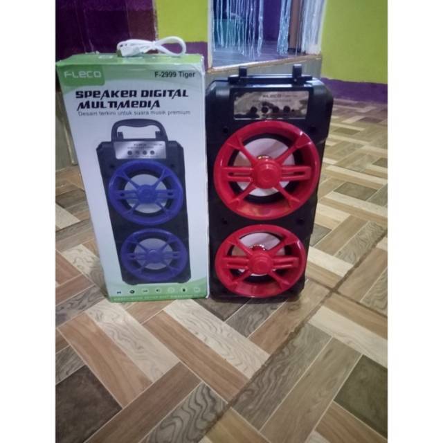 Speaker bluetooth FlecoF-2999 tiger/Lion Speaker digital multiguna termurah