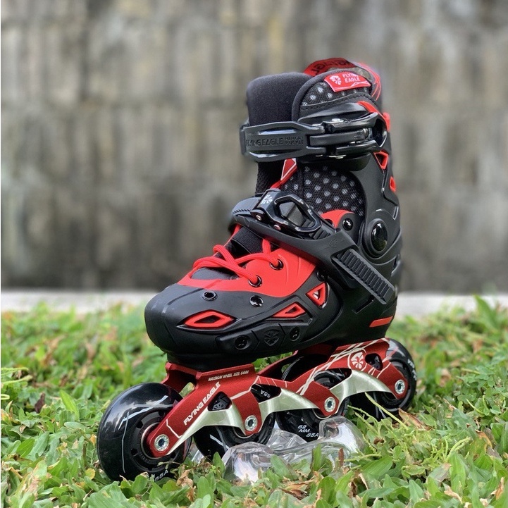 Sepatu Roda Anak Inline Skate Pemula Flying Eagle S9 Black