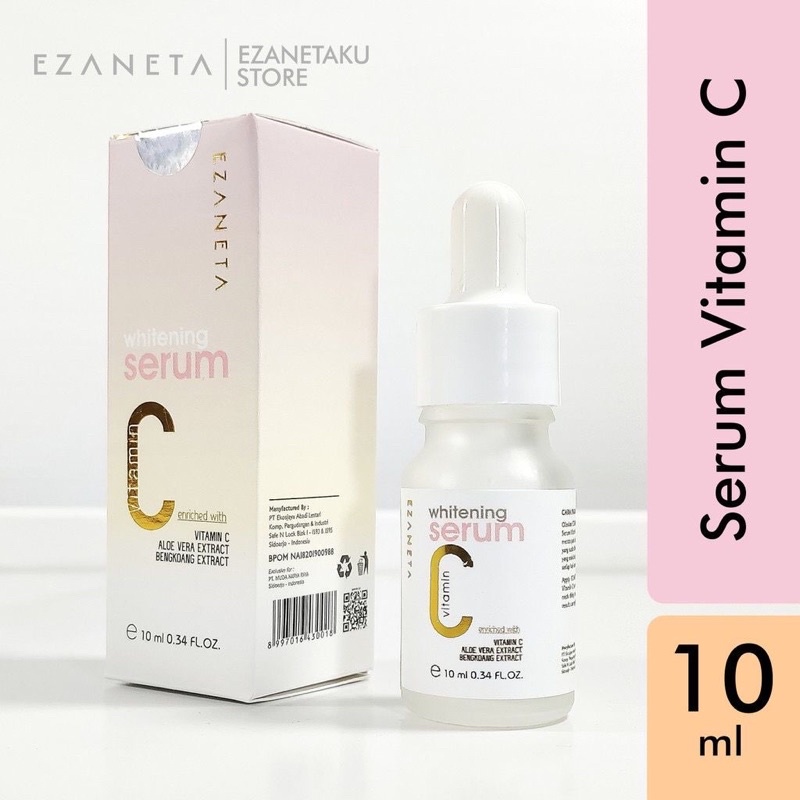 WHITENING SERUM EZANETA BPOM SERUM MENCERAHKAN WAJAH SERUM AUTO GLOWING SERUM VITAMIN C TERMURAH/PROMO/COD/FREE ONGKIR