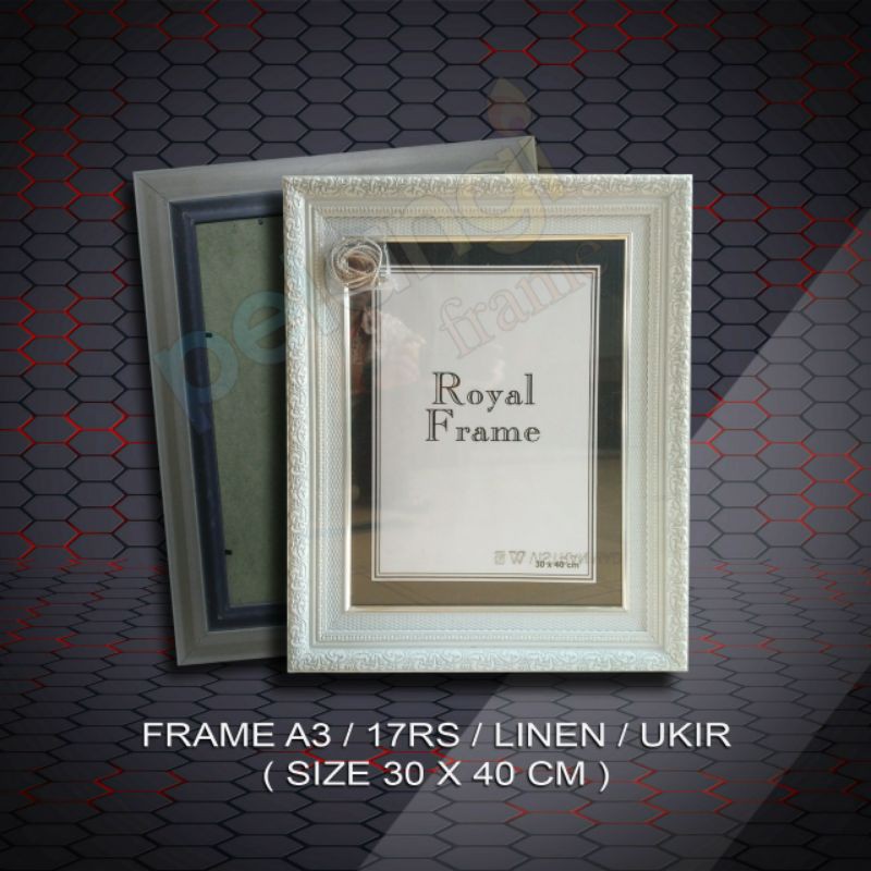 Frame / Bingkai foto (JTM) 12R tepi  / 17R Linen