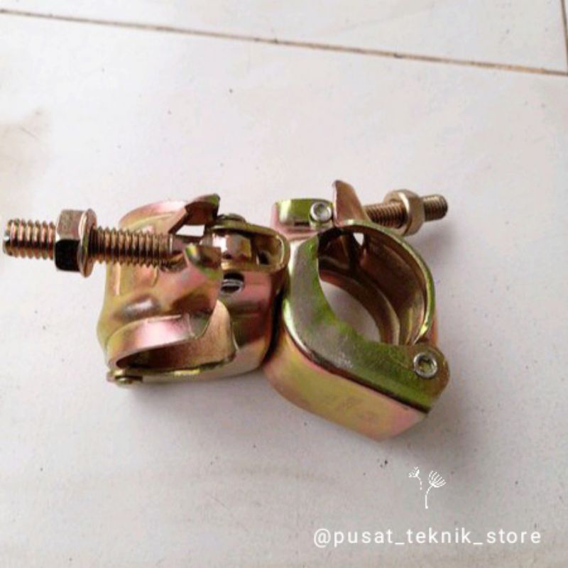 scaffolding clamp coupler swivel - clamp steger klem pipa scafolding hidup bisa diputar