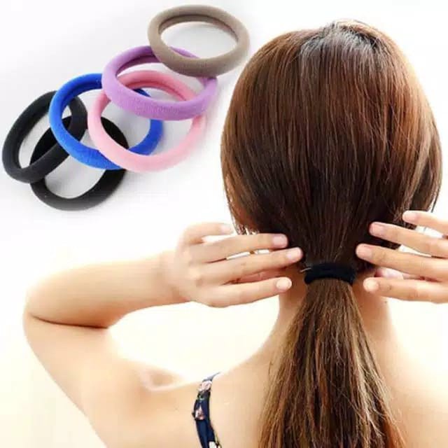 IKAT RAMBUT KARET DONUT SINGLE HANDUK MURAH