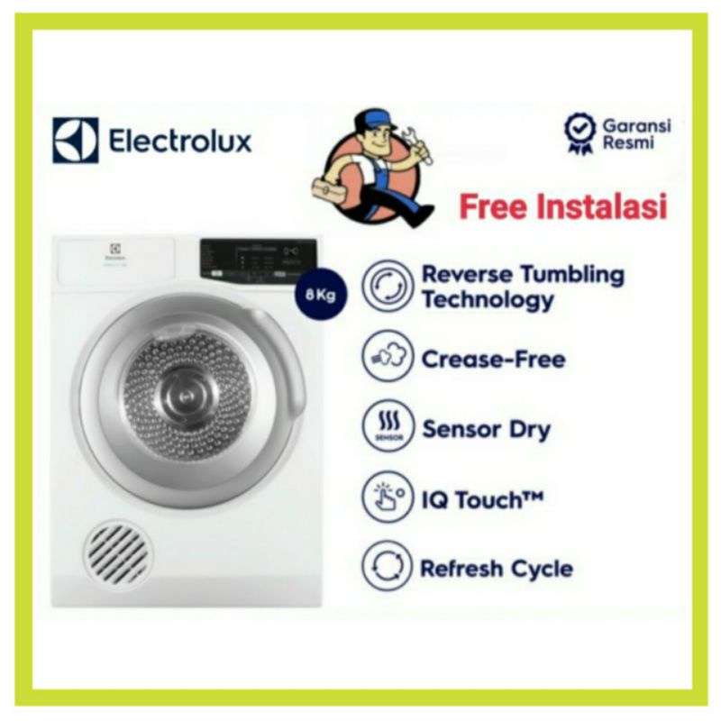 Electrolux Dryer EDV 705HQWA Mesin Pengering Baju EDV705HQWA 7 Kg 7kg