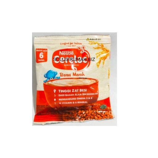 Nestle cerelac bubur bayi beras merah 20 gram sachet 20g baby 20 g gr