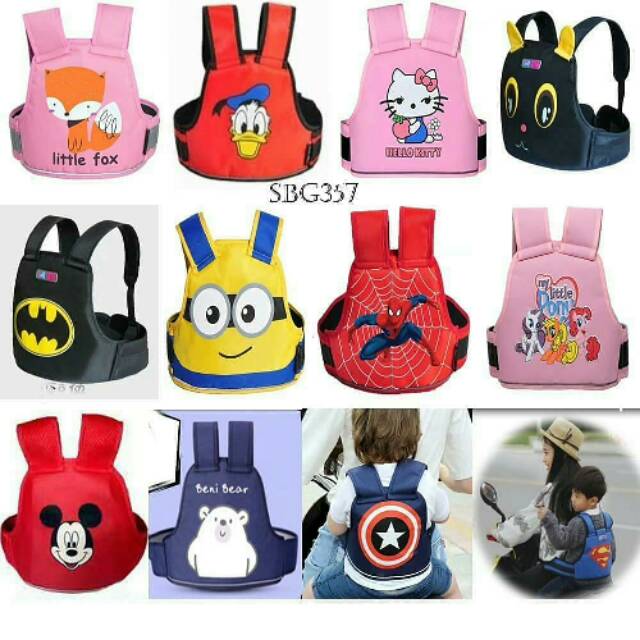 Sabuk Boncengan Karakter Sabuk Boncengan Import l Boncengan Motor Anak / Sabuk Bonceng Anak