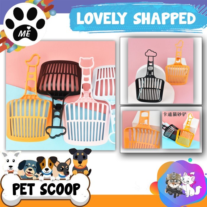 Pet Scoop &quot;LOVELY SHAPPED&quot; Serokan Pasir Kucing